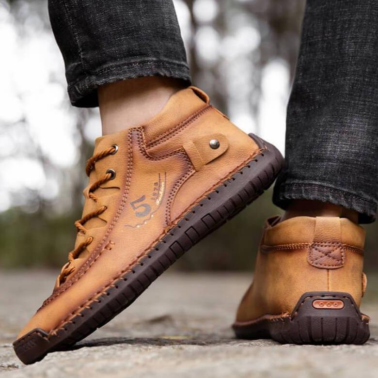 Handgenähte Vintage-Stiefeletten