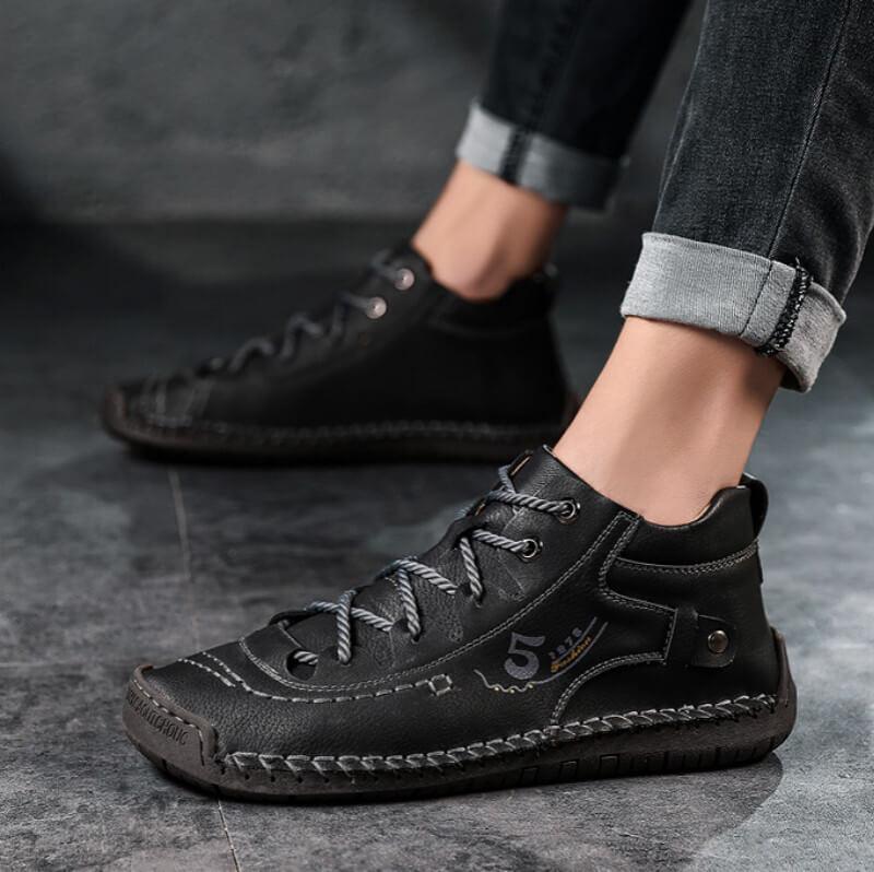 Handgenähte Vintage-Stiefeletten