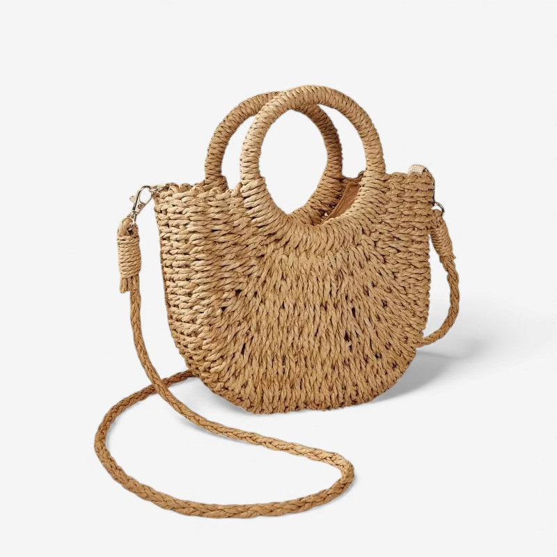Handtasche mit Doppelhenkel und abnehmbarem Schulterriemen