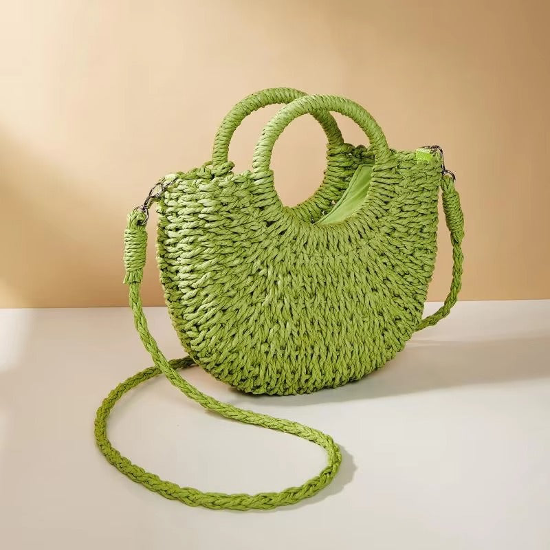 Handtasche mit Doppelhenkel und abnehmbarem Schulterriemen
