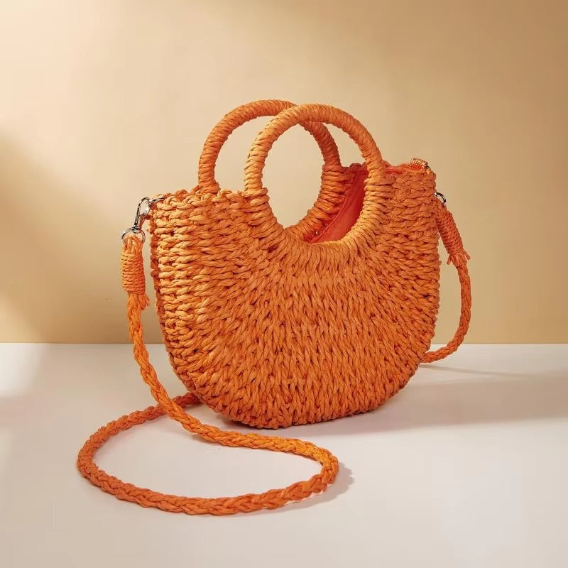 Handtasche mit Doppelhenkel und abnehmbarem Schulterriemen