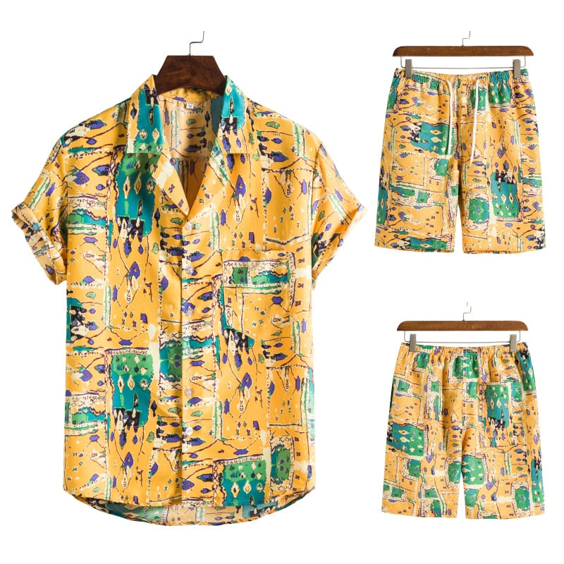 Hawaii-Set für Herren | Fröhliche und sommerliche Kombination für den Sommer
