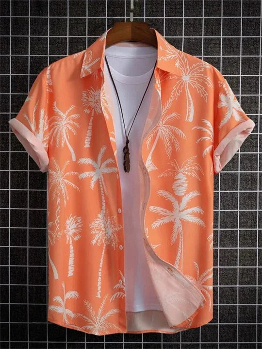 Hawaiihemd mit dynamischem 3D-Blumenmuster für entspannte Tage