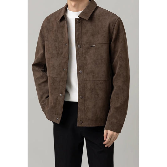 Hemdjacke für Herren mit Knopfleiste