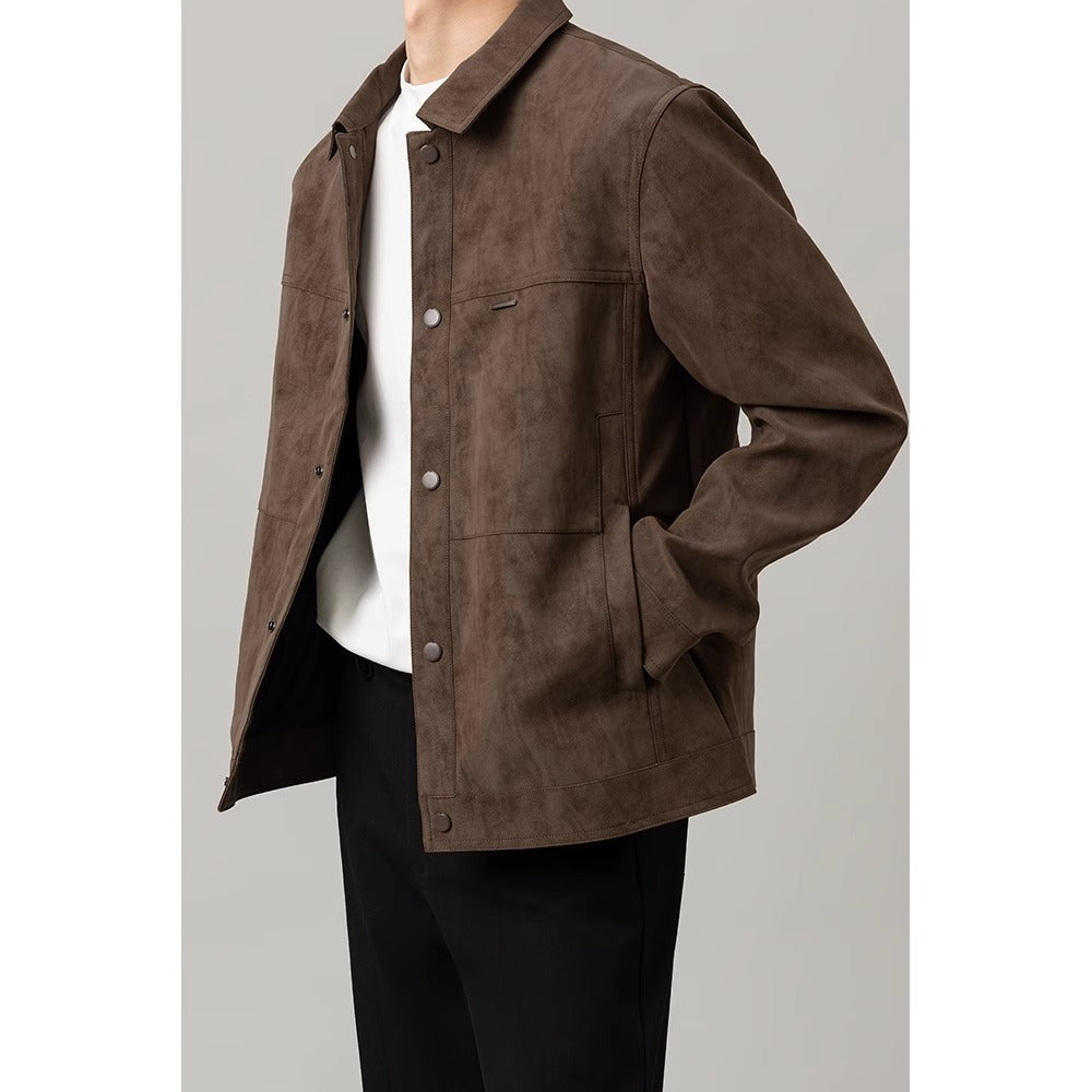 Hemdjacke für Herren mit Knopfleiste