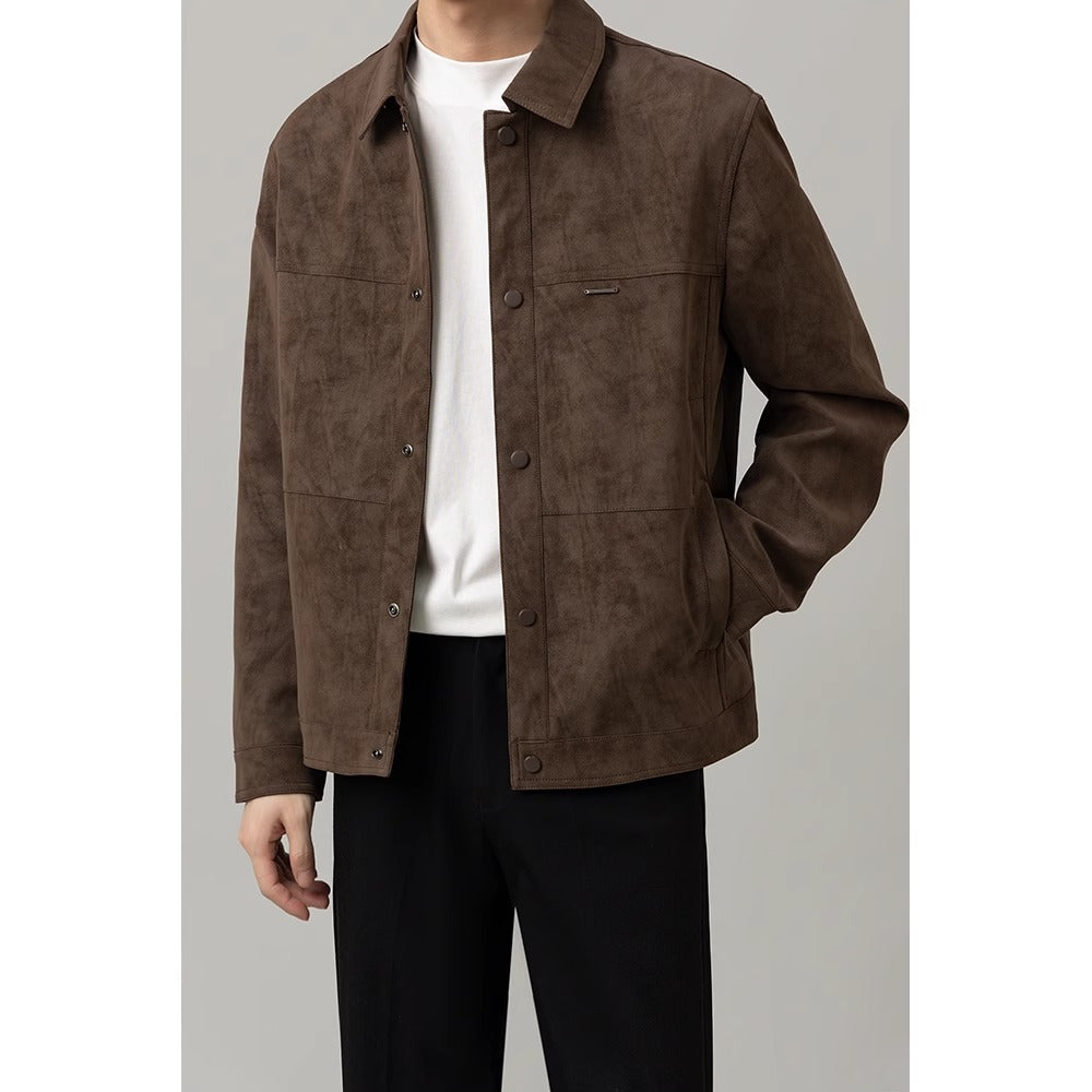 Hemdjacke für Herren mit Knopfleiste