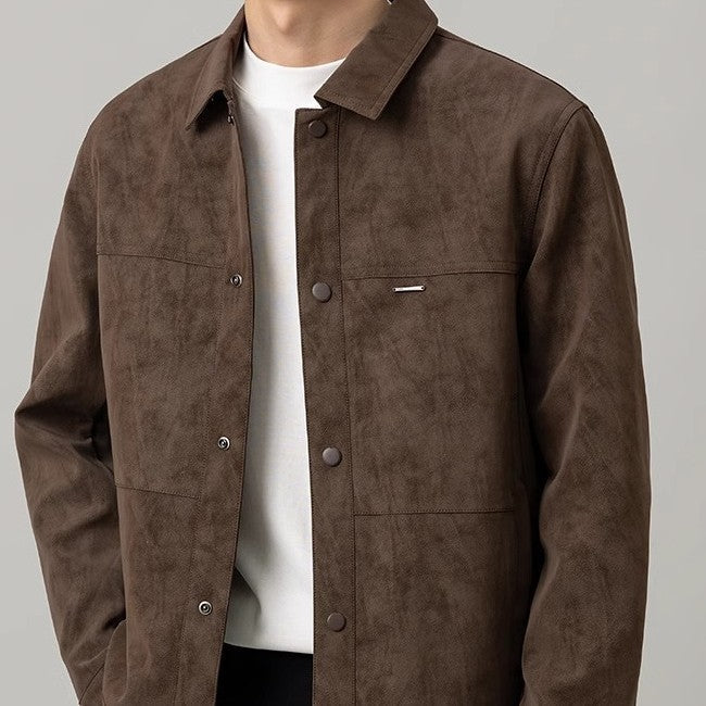 Hemdjacke für Herren mit Knopfleiste