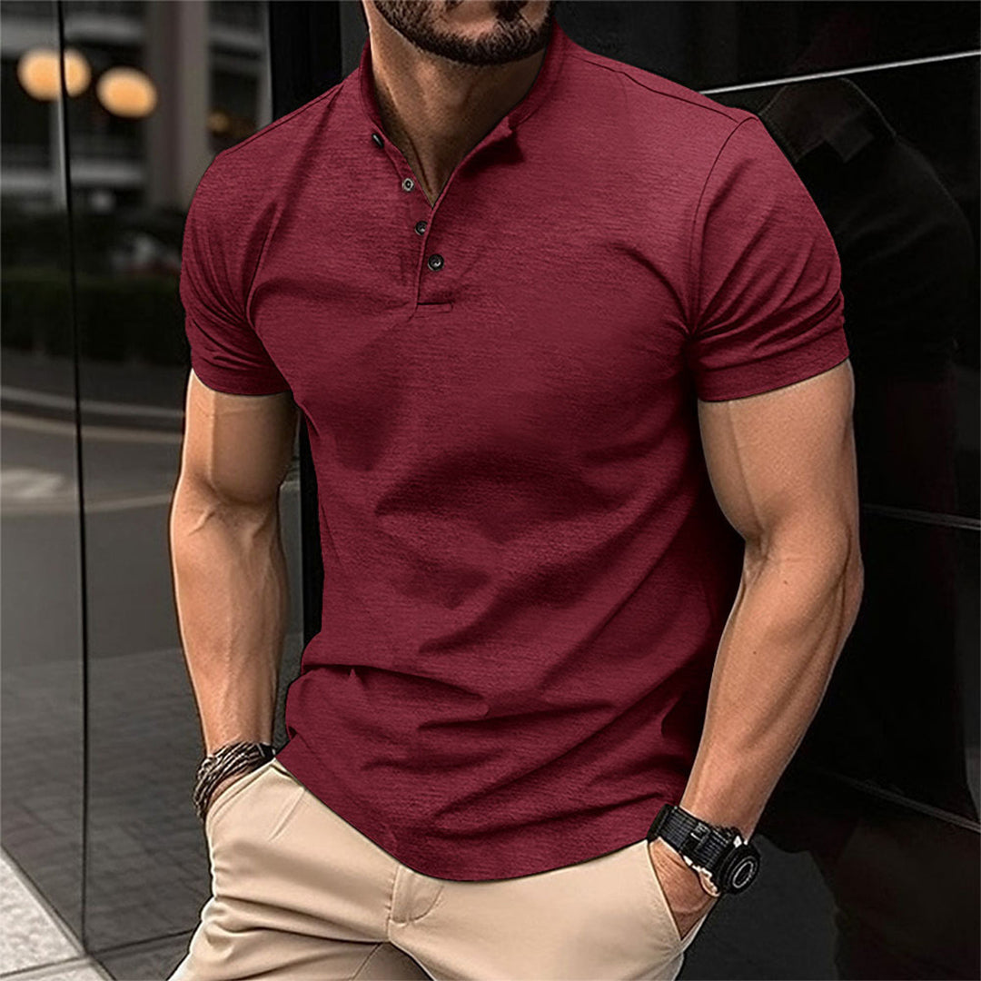 Henley-Poloshirt für Herren