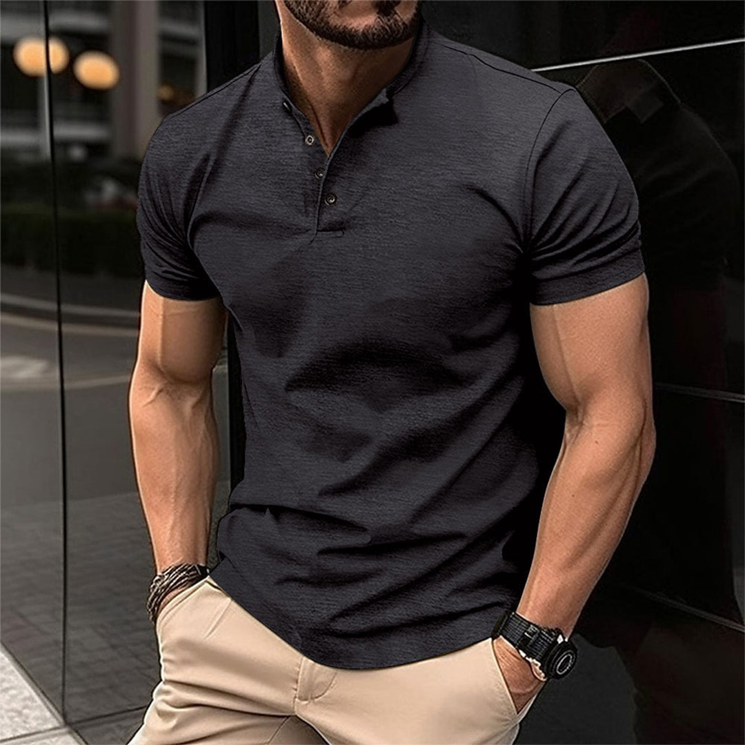 Henley-Poloshirt für Herren