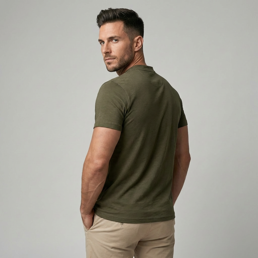 Henley-Poloshirt für Herren