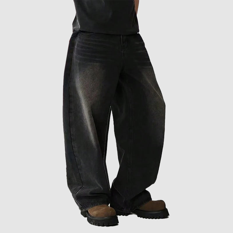 Herren-Baggy-Jeans mit weitem Bein