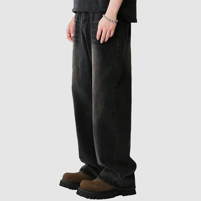Herren-Baggy-Jeans mit weitem Bein