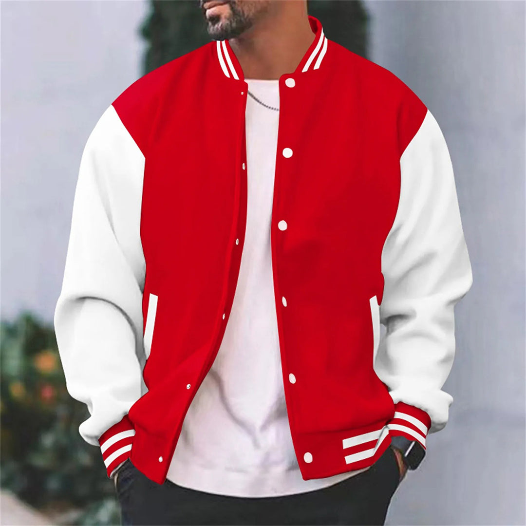 Herren-Baseball-Bomberjacke – lässiger Stil für den Herbst