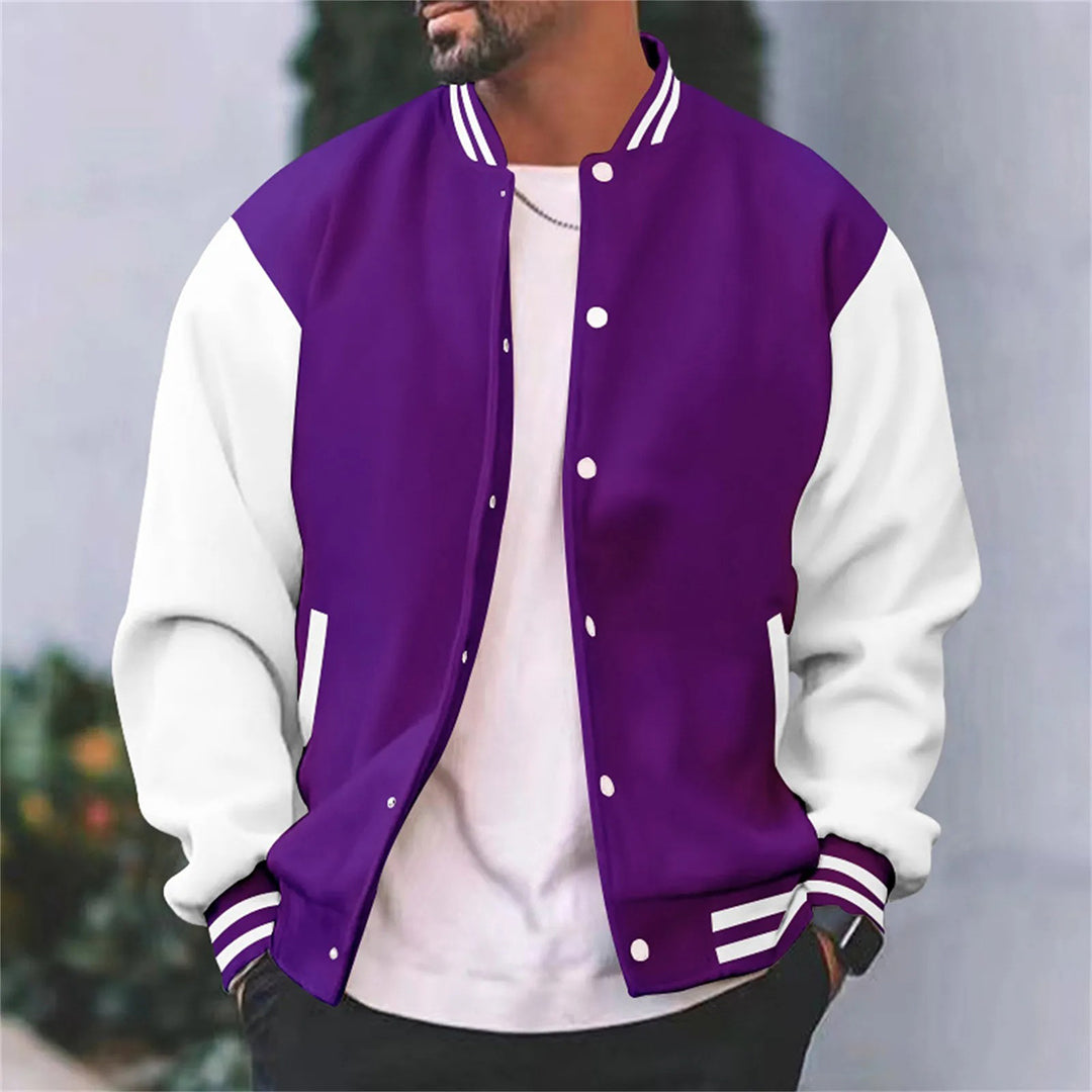 Herren-Baseball-Bomberjacke – lässiger Stil für den Herbst