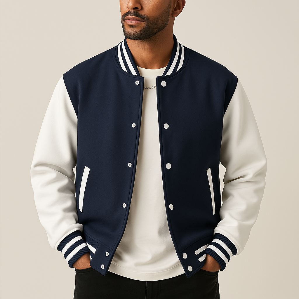 Herren-Baseball-Bomberjacke – lässiger Stil für den Herbst