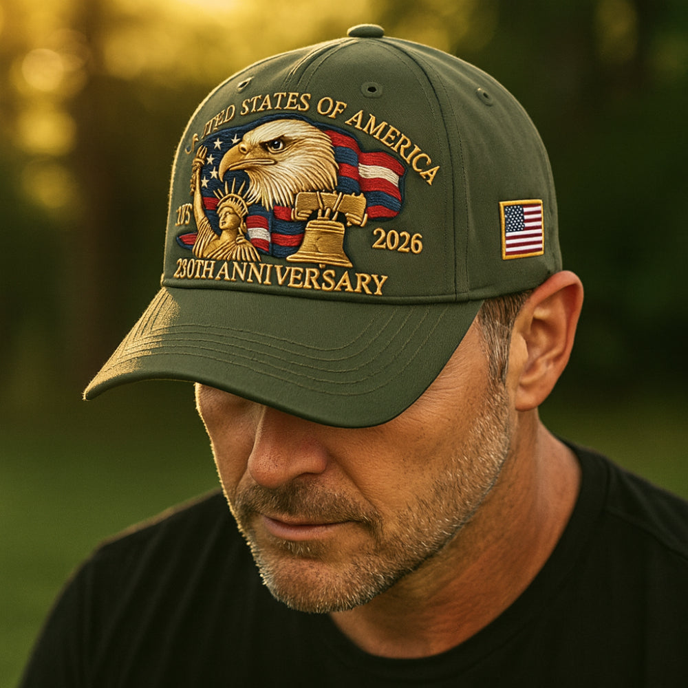 Herren-Baseballcap für Veteranen mit Adlerstickerei