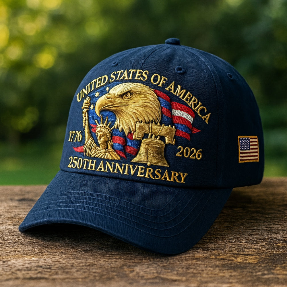 Herren-Baseballcap für Veteranen mit Adlerstickerei