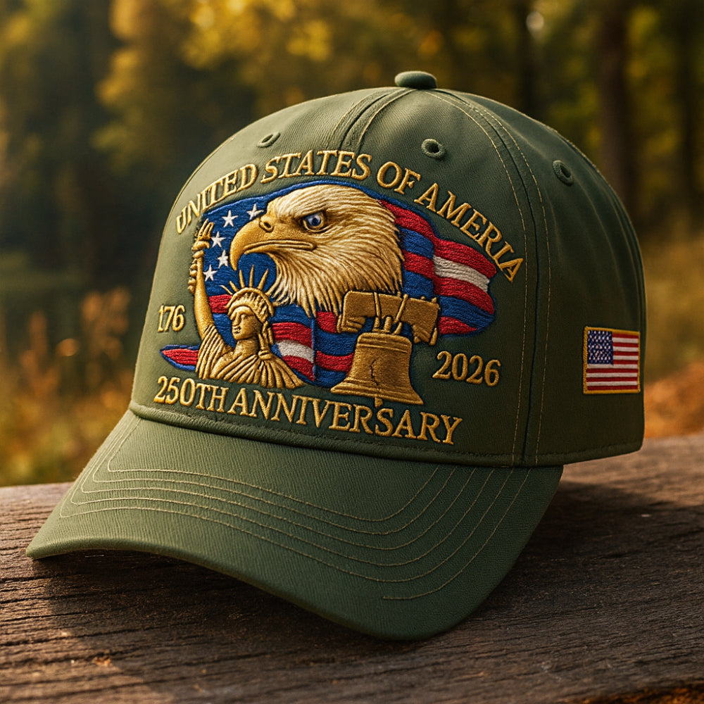 Herren-Baseballcap für Veteranen mit Adlerstickerei