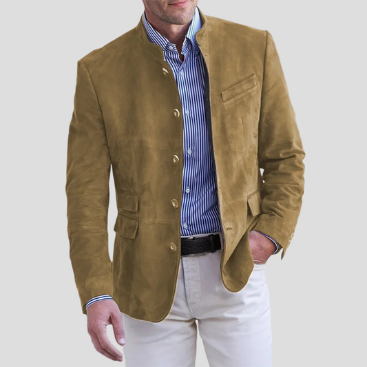 Herren-Blazer mit Stehkragen
