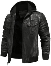 Herren-Bomberjacke mit Kapuze