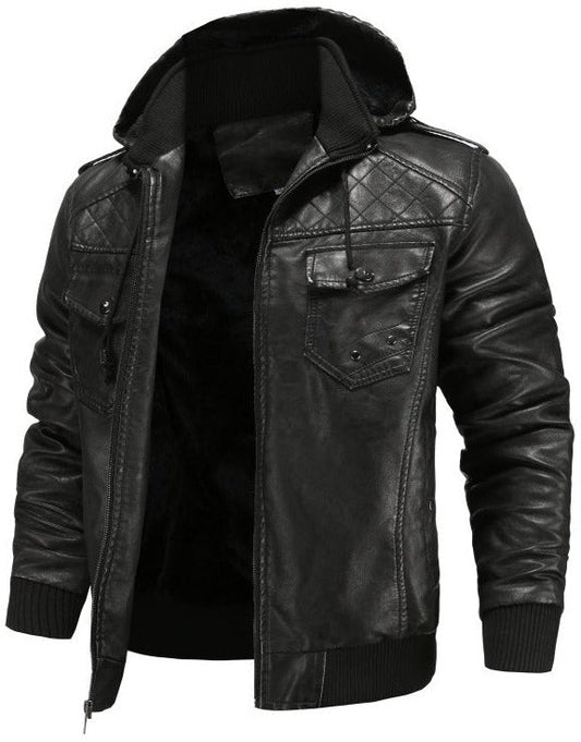 Herren-Bomberjacke mit Kapuze