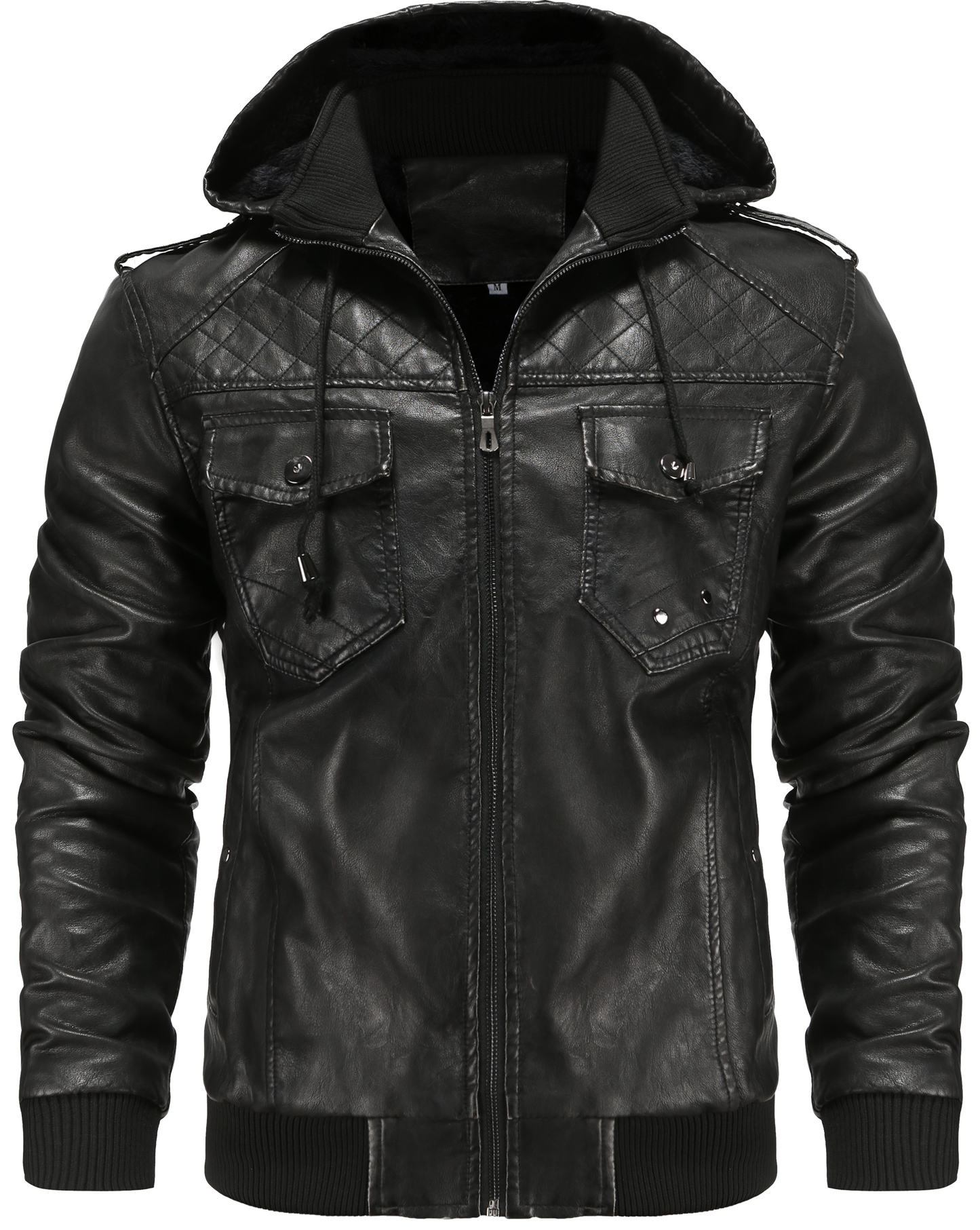 Herren-Bomberjacke mit Kapuze