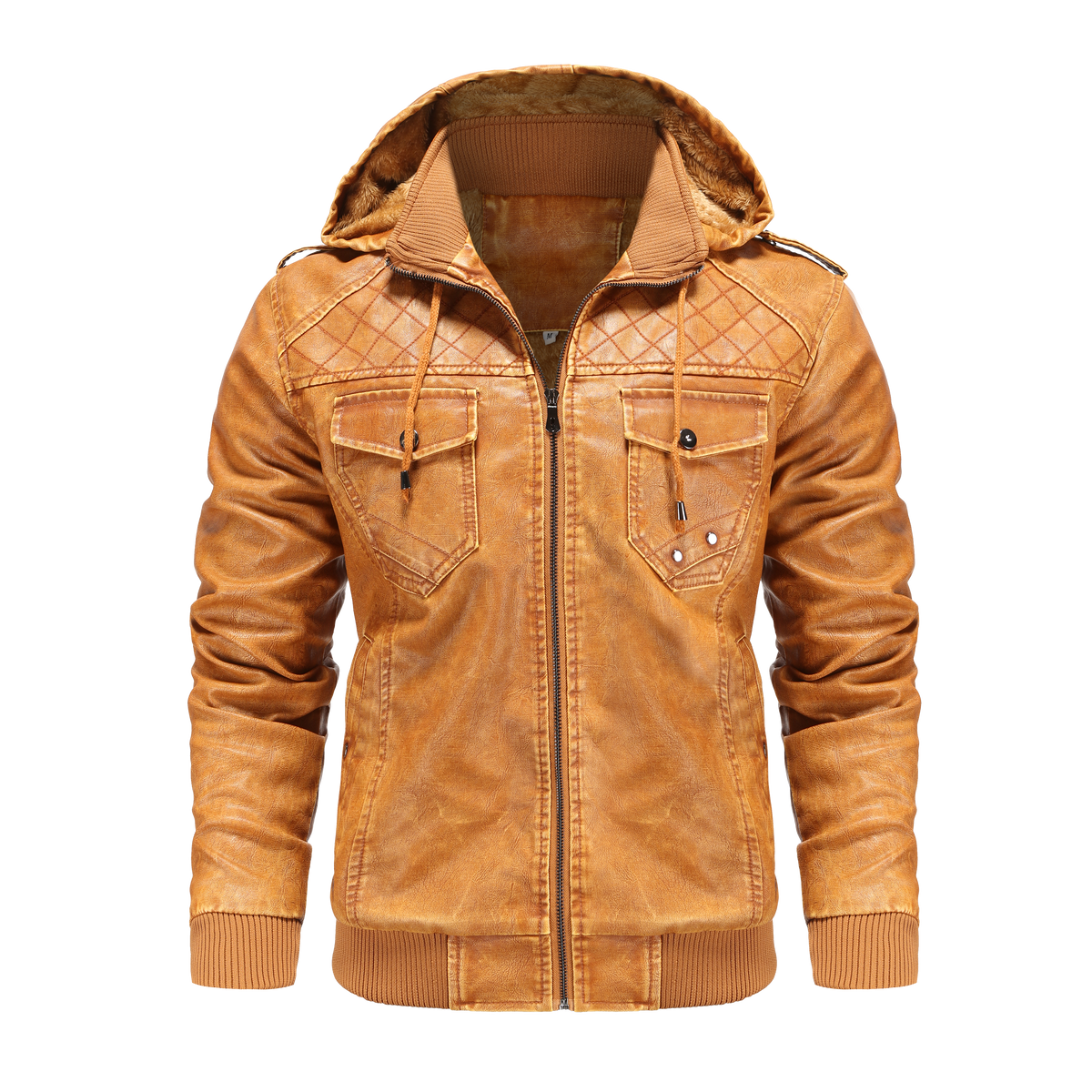Herren-Bomberjacke mit Kapuze