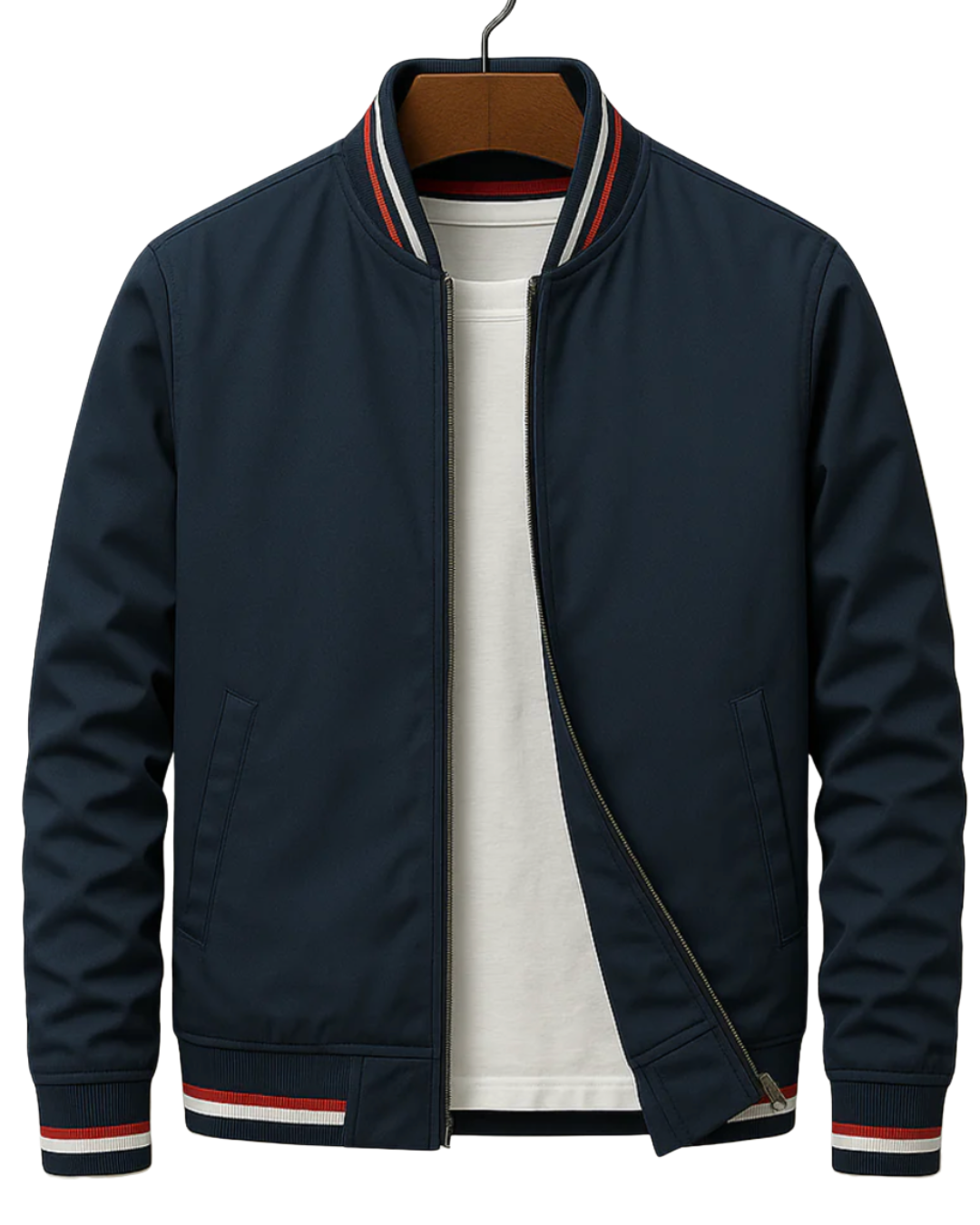 Herren-Bomberjacke mit Reißverschluss
