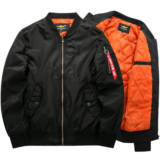 Herren-Bomberjacke mit Steppfutter
