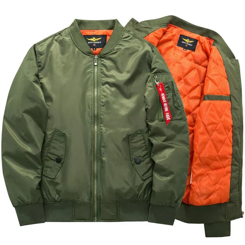 Herren-Bomberjacke mit Steppfutter