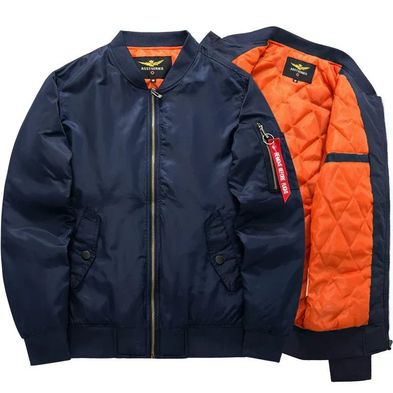 Herren-Bomberjacke mit Steppfutter