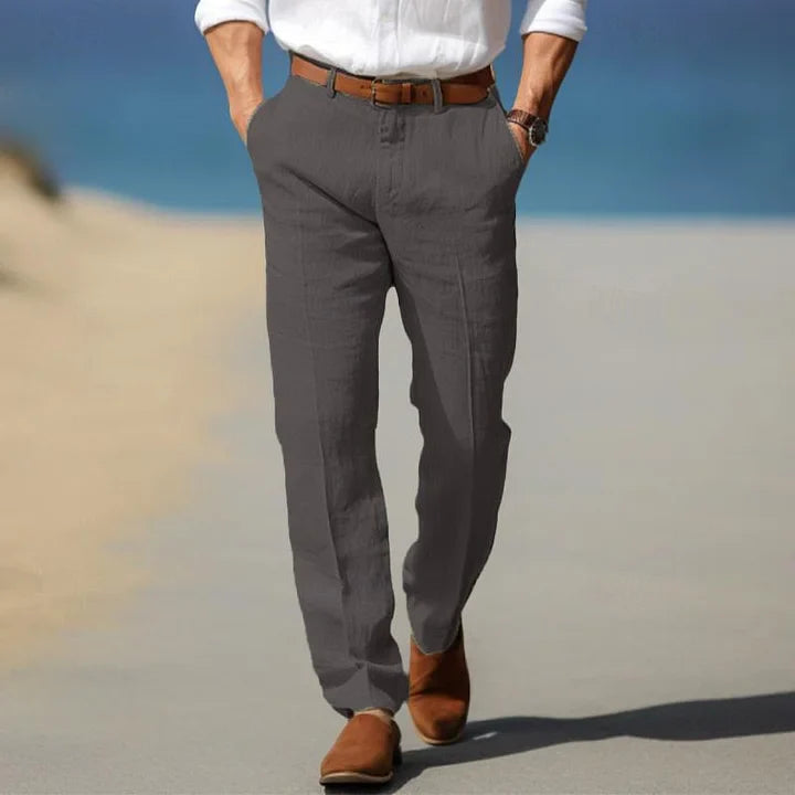 Herren-Chinohose mit geradem Bein