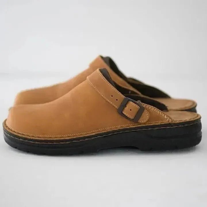 Herren-Clogs zum Hineinschlüpfen mit sicherem Fersenriemen