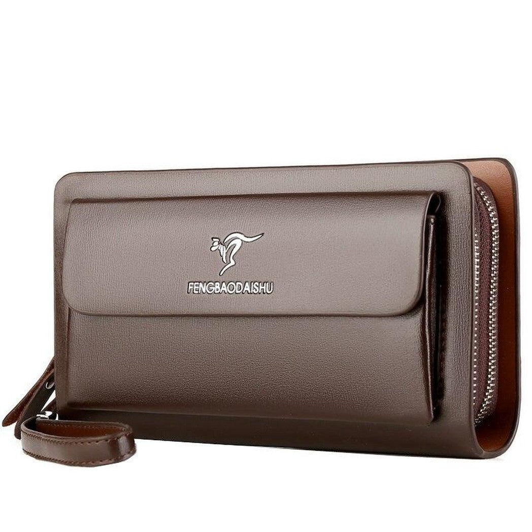 Herren-Clutch aus PU-Leder