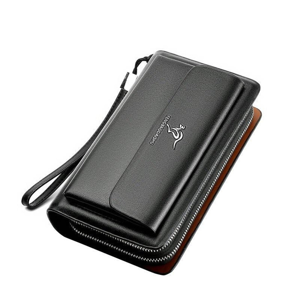 Herren-Clutch aus PU-Leder