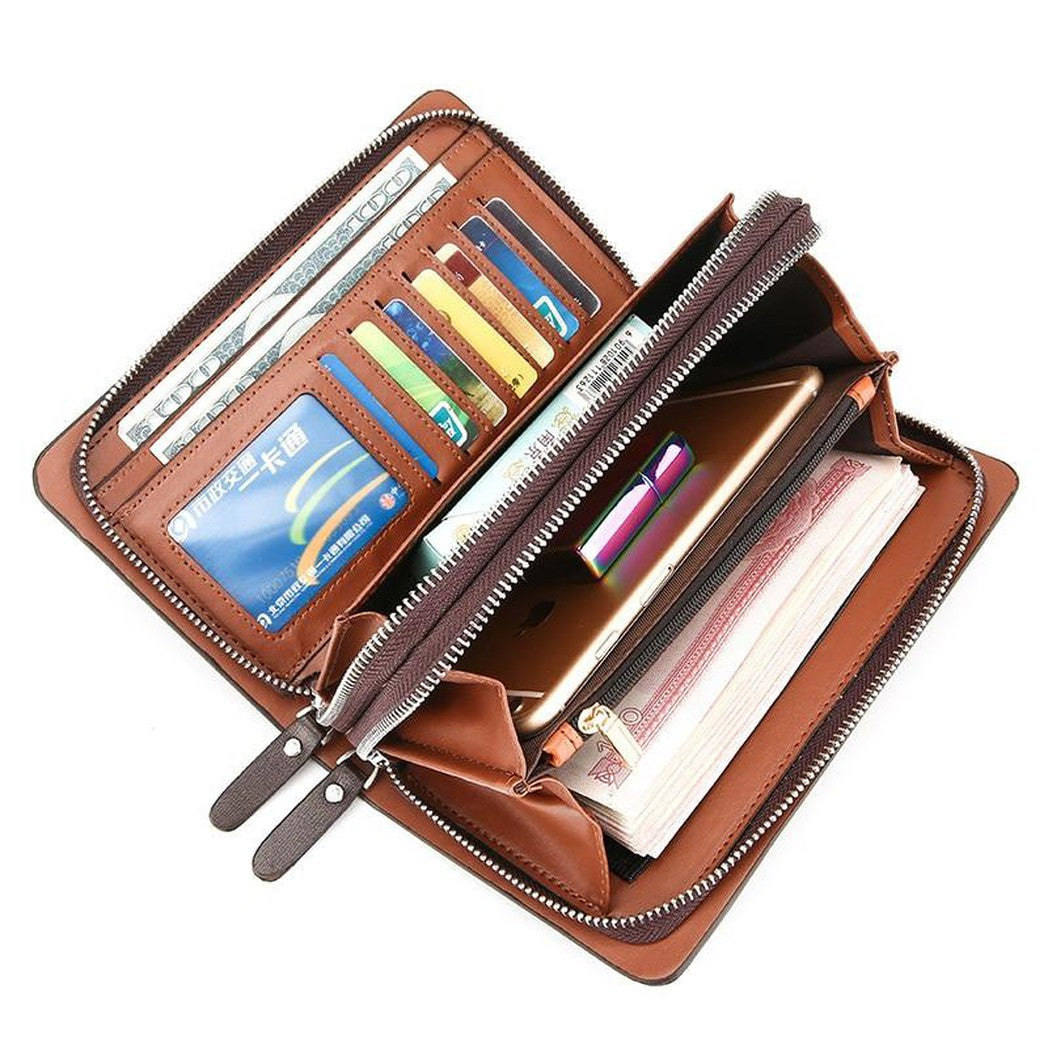 Herren-Clutch aus PU-Leder