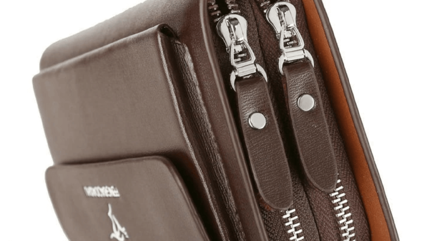 Herren-Clutch aus PU-Leder