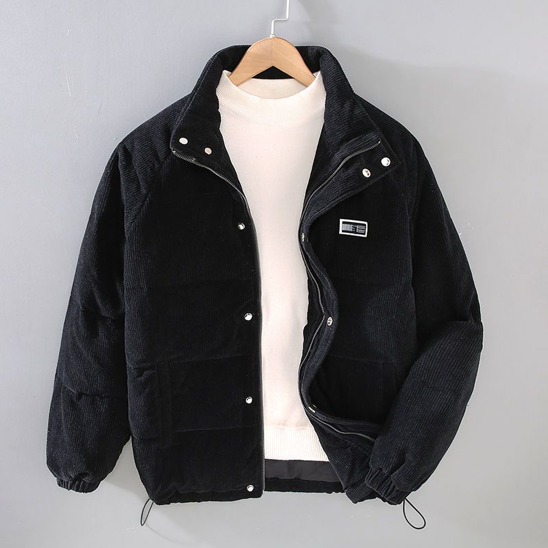 Herren-Cord-Pufferjacke