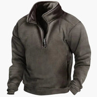 Herren-Fleecejacke mit Viertel-Reißverschluss