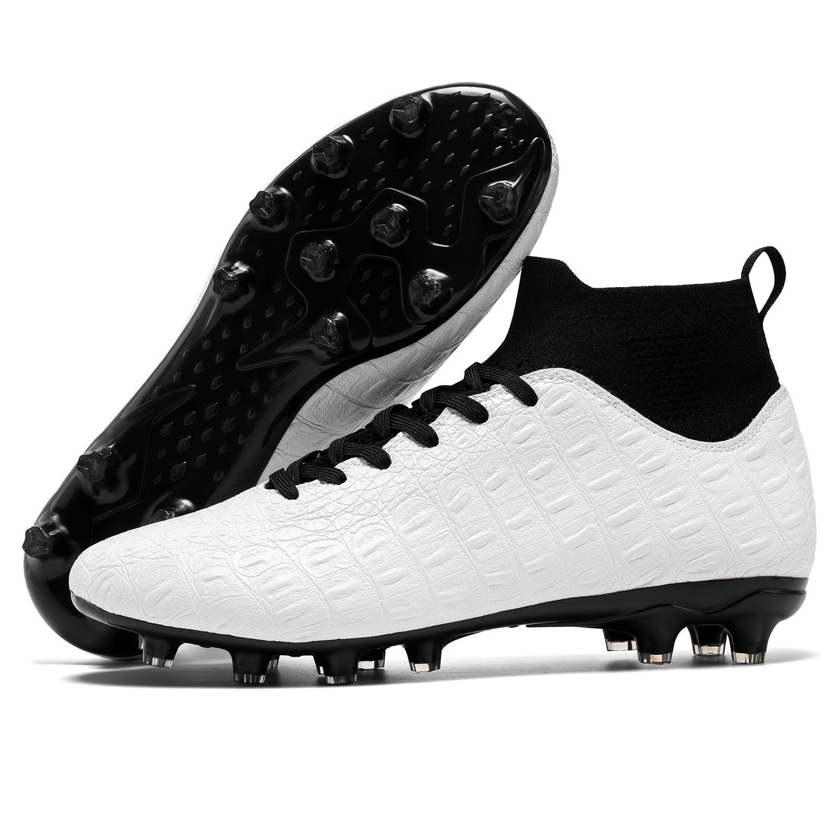 Herren-Fußballschuhe mit Grip und hohem Schaft