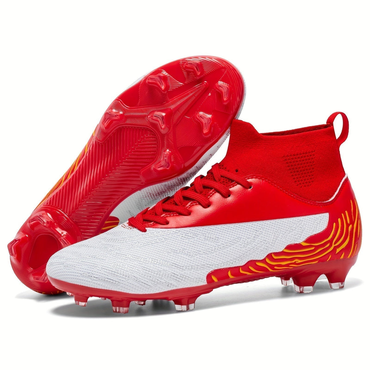Herren-Fußballschuhe mit Grip und hohem Schaft