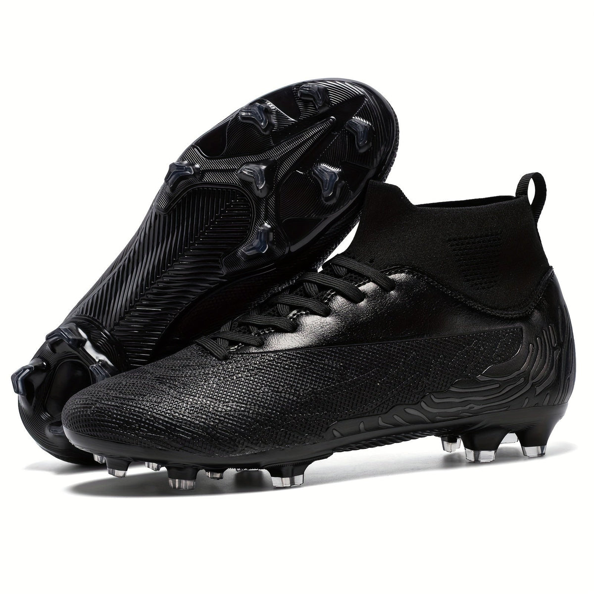 Herren-Fußballschuhe mit Grip und hohem Schaft