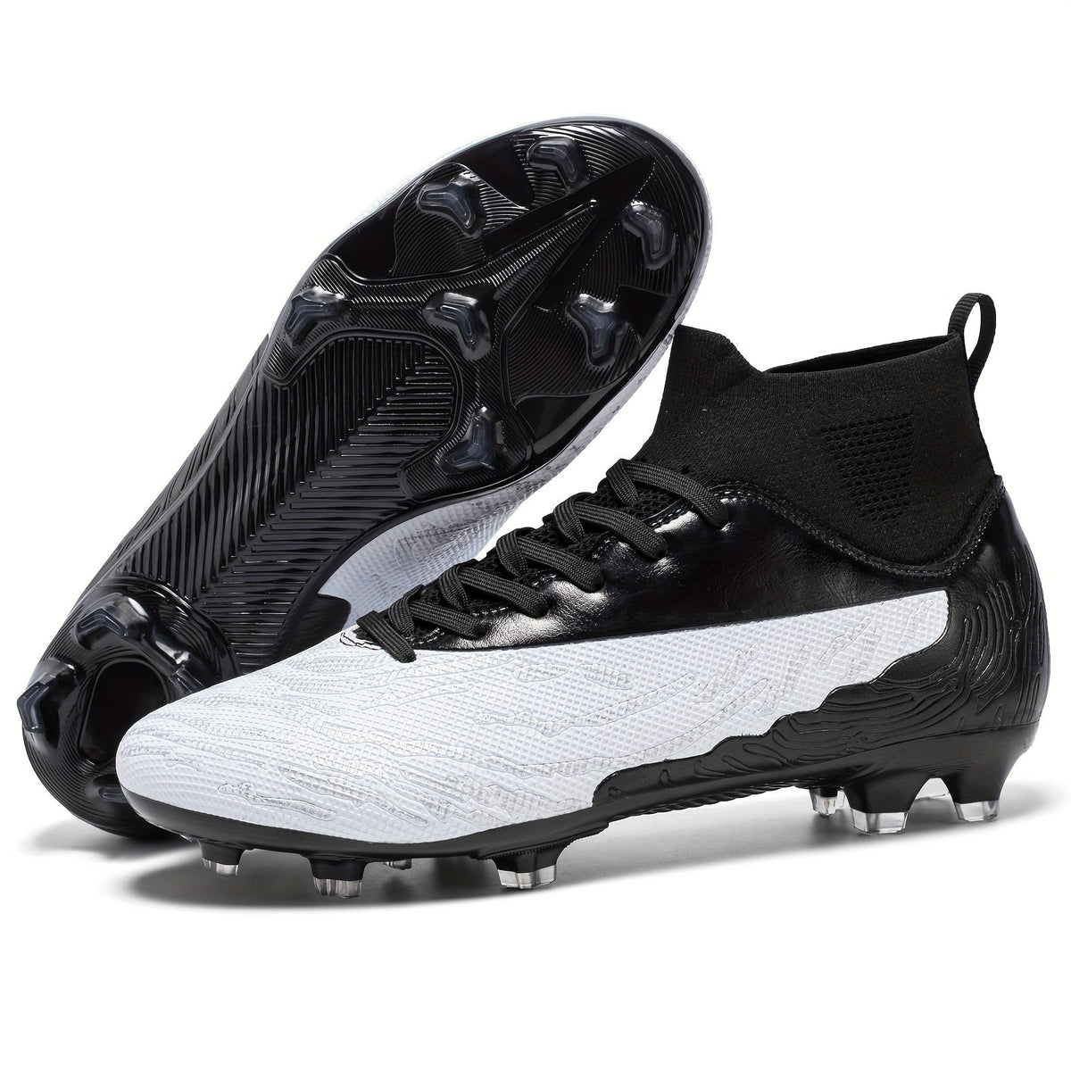 Herren-Fußballschuhe mit Grip und hohem Schaft
