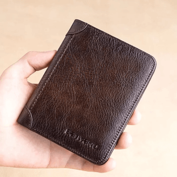 Herren-Geldbörse aus echtem Leder mit RFID-Schutz
