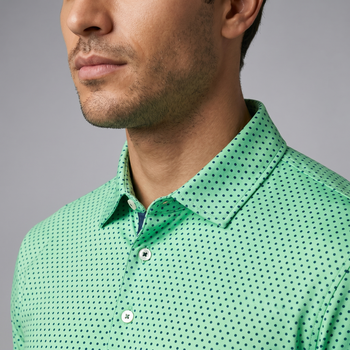 Herren-Golfpoloshirt | Feuchtigkeitsableitend UPF 50 | Polyester-Elasthan