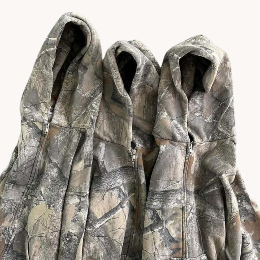 Herren-Hoodie im Camouflage-Stil