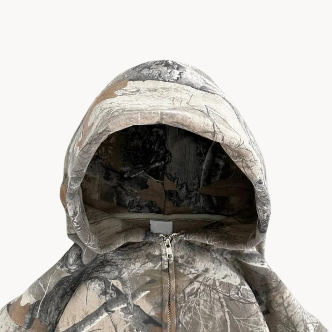 Herren-Hoodie im Camouflage-Stil