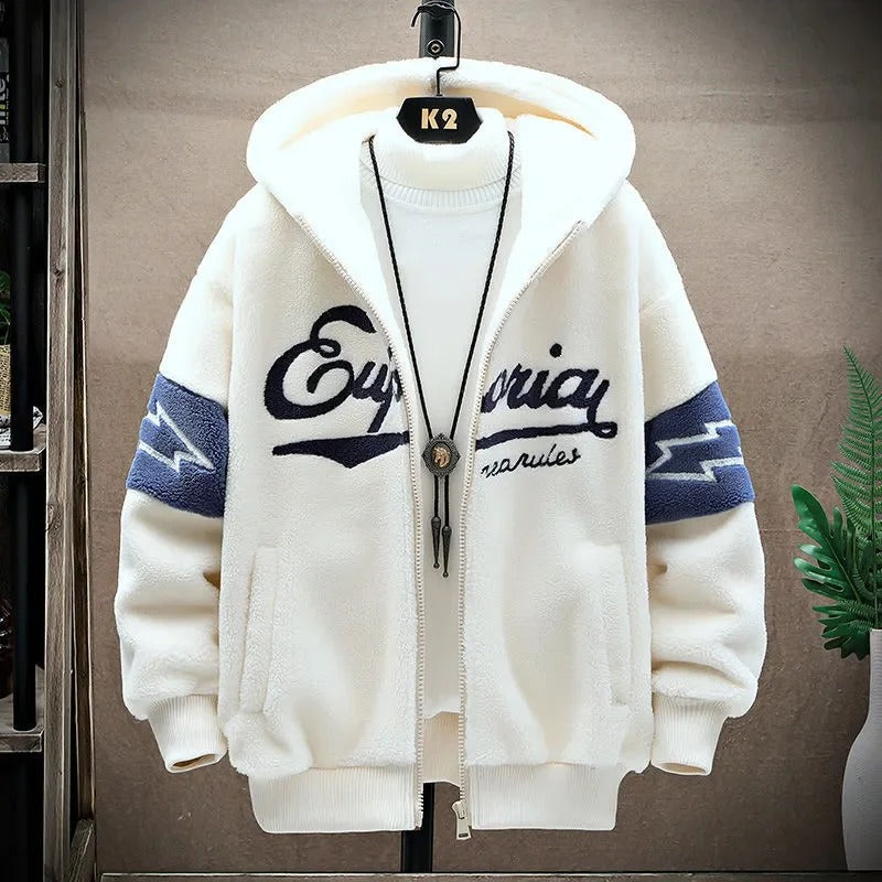 Herren-Kapuzenjacke mit Grafikprint