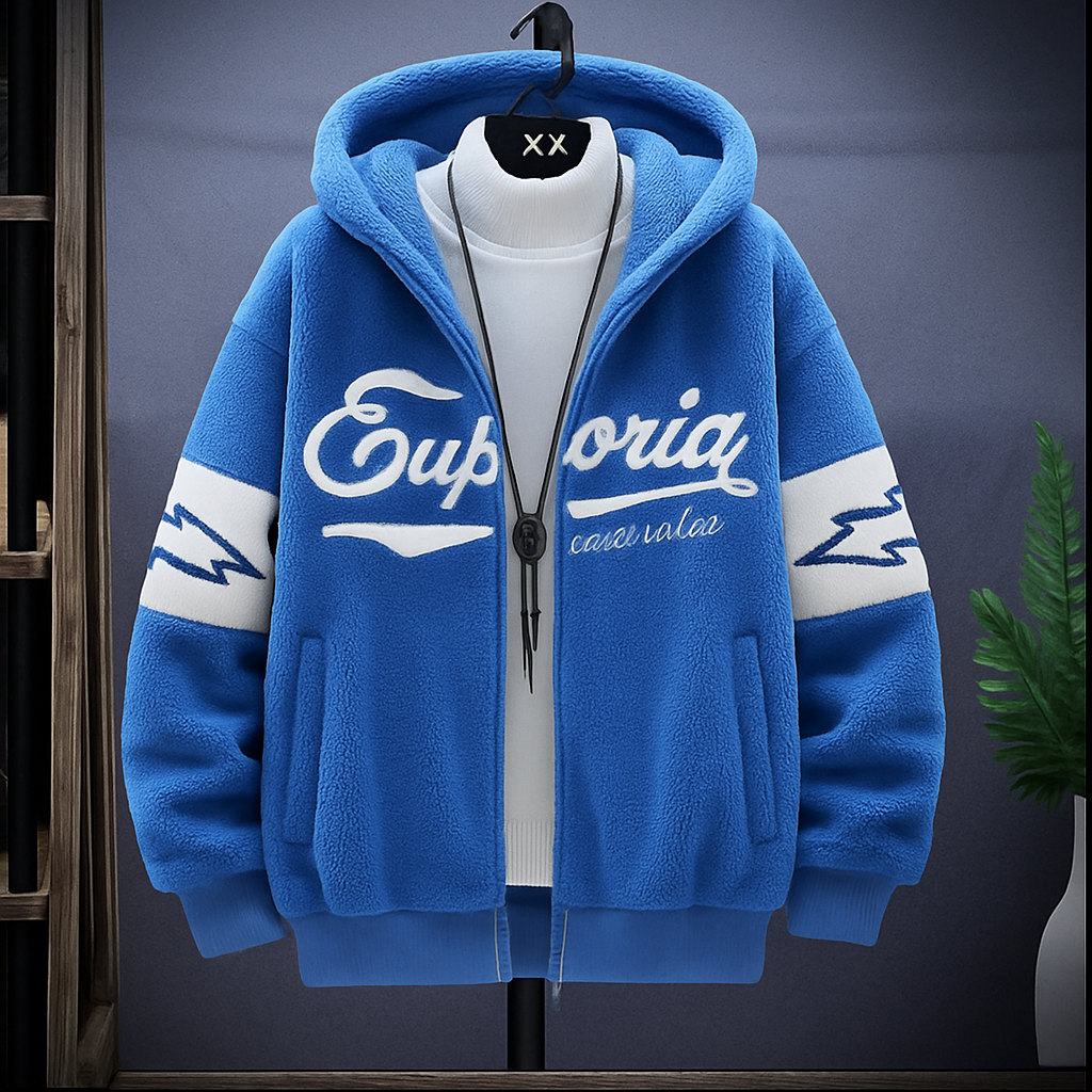 Herren-Kapuzenjacke mit Grafikprint