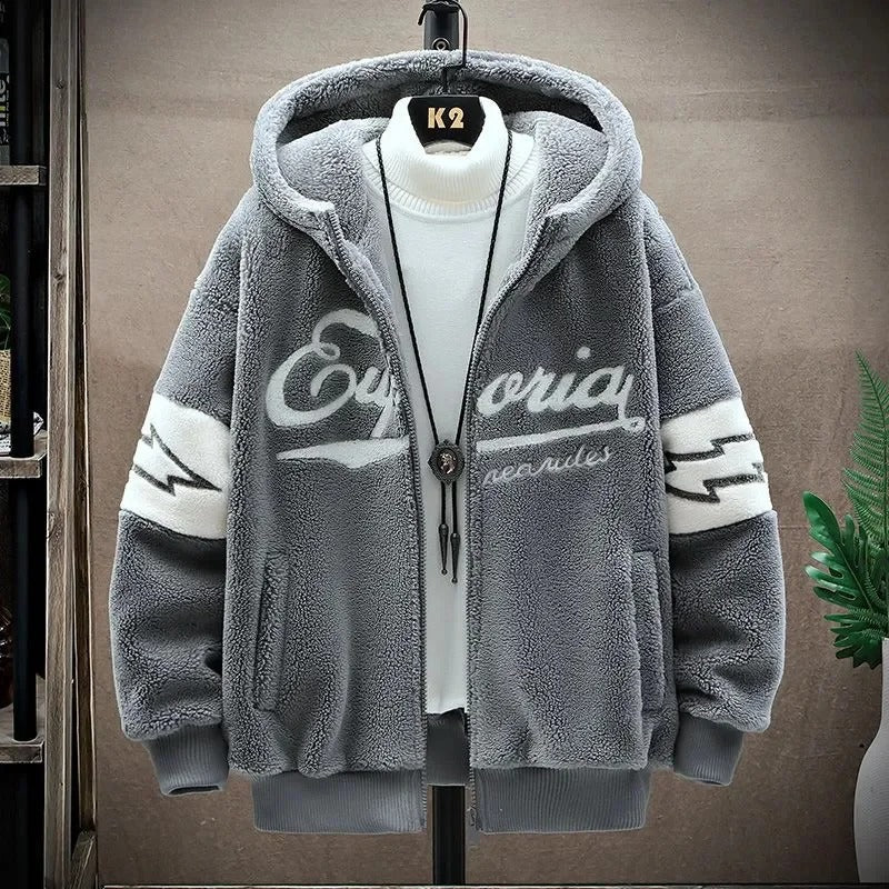 Herren-Kapuzenjacke mit Grafikprint